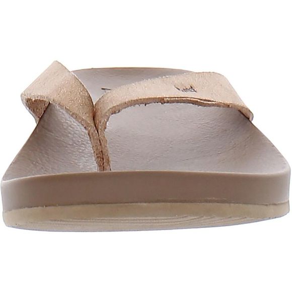 Reef Womens Pink Faux Leather Cushioned Footbed Slide Flip-Flops Shoes NWT - Picture 3 of 3